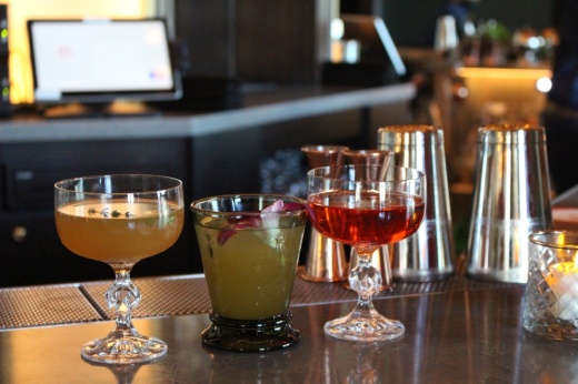Flight Club has a variety of cocktails for patrons to choose from. (Sofia Gonzalez/Community Impact Newspaper)