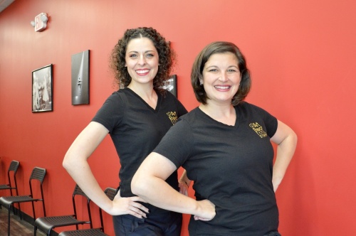 Lindsay Palinsky (left) and Brenna Kuhn (right) manage and own, respectively, Art Beat Dance Center. (Taylor Girtman/Community Impact Newspaper)