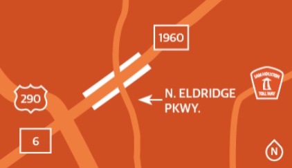 The Texas Department of Transportation plans to reconstruct and widen a half-mile stretch of FM 1960 near the North Eldridge Parkway intersection. (Community Impact Newspaper staff) 