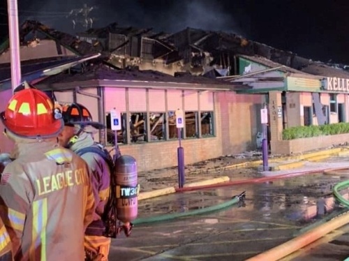 Kelley's League City location was completely destroyed in a fire. (Courtesy city of League City)