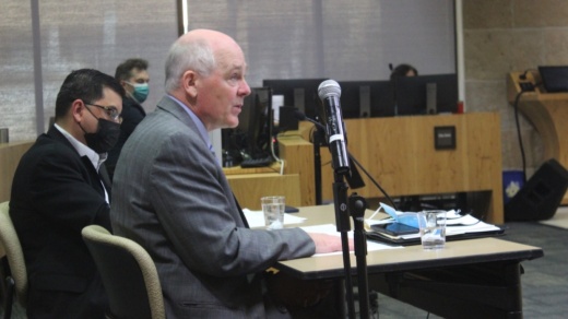 Outgoing Austin Water Director Greg Meszaros appeared before City Council on Feb. 15 for a discussion of the recent citywide boil water notice. (Ben Thompson/Community Impact Newspaper)