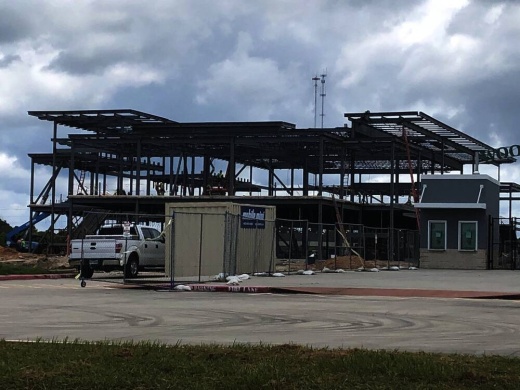 The CISD Jett Center will open in spring 2022. (Andrew Christman/Community Impact Newspaper)