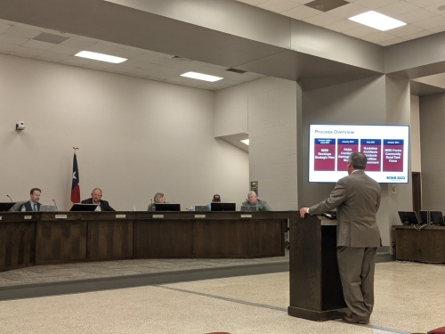Montgomery ISD trustees unanimously voted to call a $326.9 million bond election for May 7 during a Feb. 15 meeting. (Anna Lotz/Community Impact Newspaper)