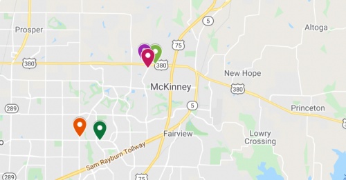 Google Maps screenshot of McKinney