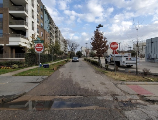 Detering Street's previous conditions were deemed unsafe per the city of Houston's standards. (Courtesy Engage Houston)