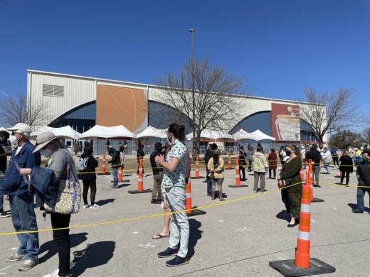 Travis County's drive-thru vaccine clinic relocates; Austin Public Health testing sites all move to the Metz Elementary School campus. (Nicholas Cicale/Community Impact Newspaper)