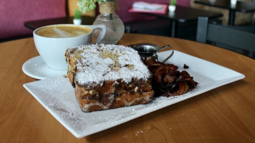 XO Coffee Company's Nutella Stuffed French Toast.