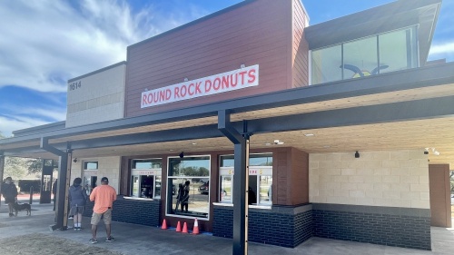 Round Rock Donuts' second location in Cedar Park opened Feb. 20 at 1614 E. Whitestone Blvd., Cedar Park. (Eddie Harbour/Community Impact Newspaper)