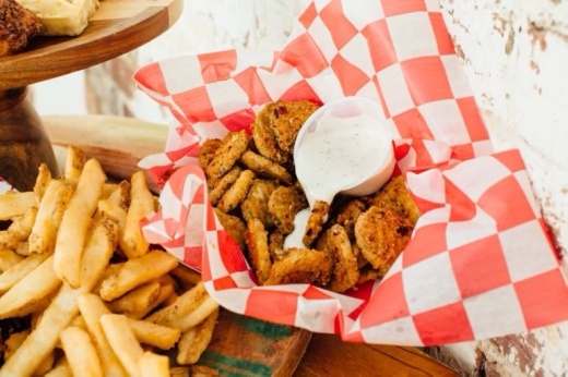 3)Fried Pickles with Ranch-$7(Courtesy-City Bar)