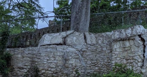 The city of San Antonio proposes removing more than 180 trees at Brackenridge Park as part of a bond-funded project that includes repairs along a historic San Antonio River retaining wall. The proposal has received criticism from some local residents and activist groups, and a critical city panel is delaying action on the proposal. (Courtesy City of San Antonio)