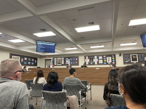 CUSD board approved contracting budget for new technology facility, which was previously a building at Perry High School. (Katelyn Reinhart/Community Impact Newspaper)