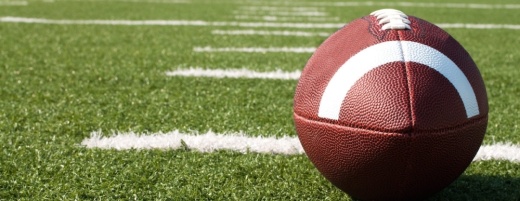 Football on field