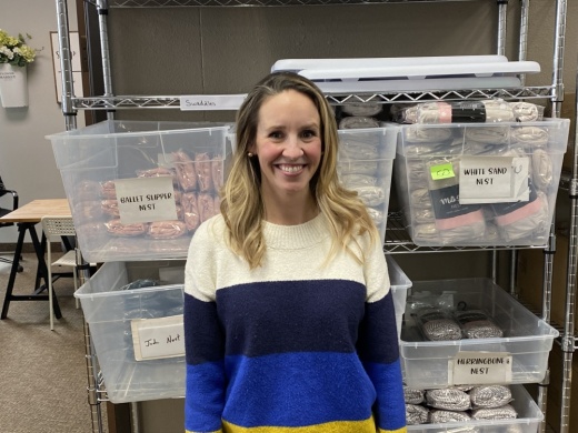 Milk Snob owner Babette Bevan oversees operations at Milk Snob's Richardson headquarters. (Jackson King/Community Impact Newspaper)