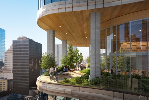 The Perennial building will be 750,000 square feet and 46 stories tall. (Courtesy TMRW Inc.)