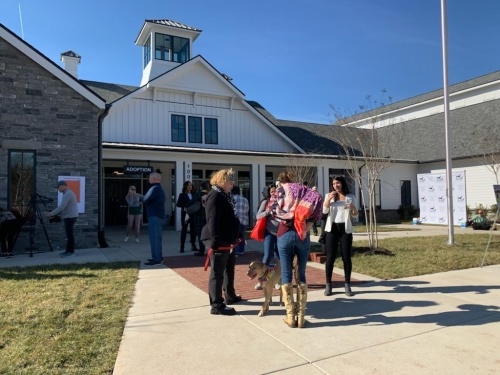 The new 35,000-square-foot Williamson County Animal Center celebrated its grand opening Feb. 28. in Franklin. The event included a ribbon-cutting and open house between 1-4 p.m. (Maureen Sipperley/Community Impact Newspaper)