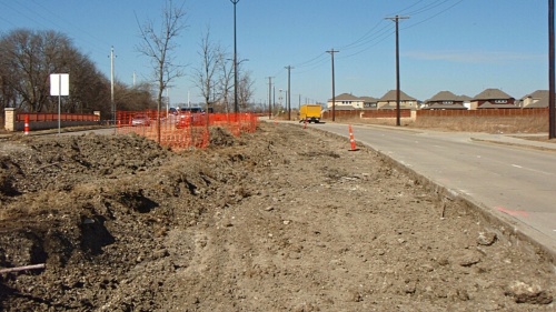Construction crews are preparing to add a third northbound lane on Coit Road. (Courtesy city of Frisco)
