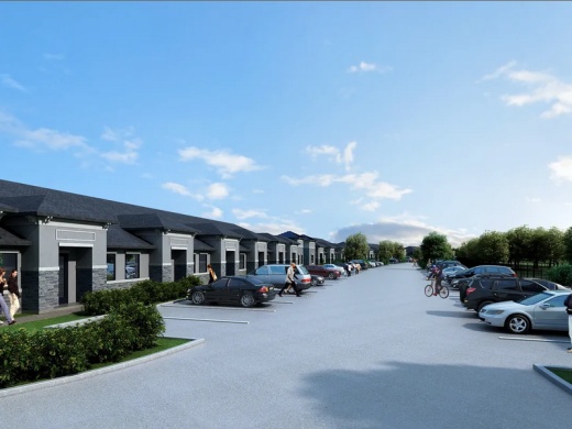Officials said office condominiums are popular locally due to increased accessibility. (Rendering courtesy Mike Evenson)