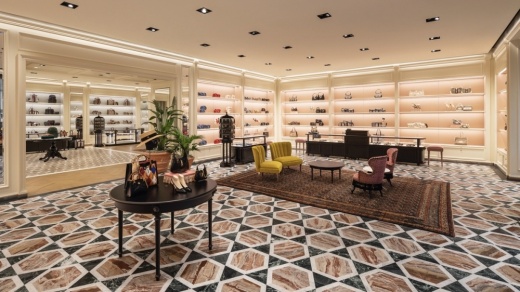 Inside of Gucci store
