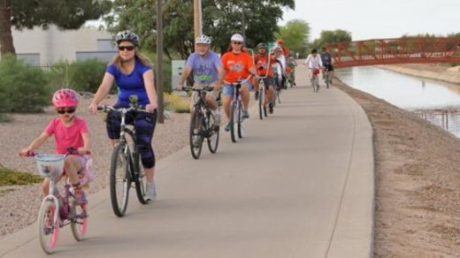 The Chandler Family Bike Ride will return April 9, according to a news release from the city. (Courtesy city of Chandler)