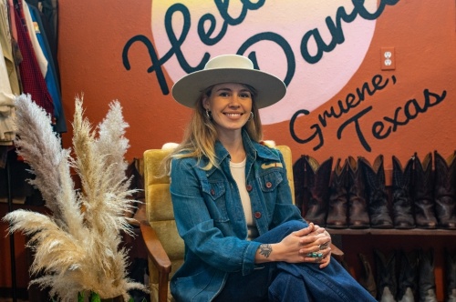 Jesi Lindeman is the owner of Guadalupe Vintage & Co. in Gruene. (Photos by Warren Brown/Community Impact Newspaper)