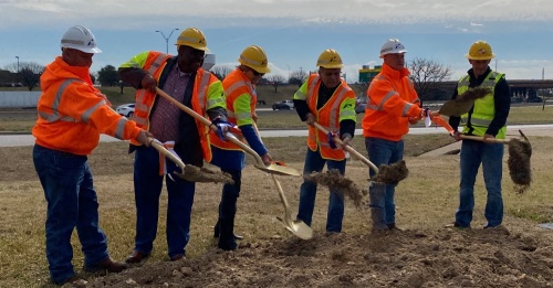 The Texas Department of Transportation broke ground March 9 on a project to improve southbound congestion on I-35 from Hwy. 79 to SH 45. (Brooke Sjoberg/Community Impact Newspaper)