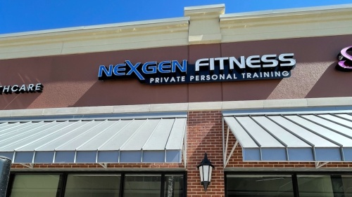 NexGen Fitness studio sign