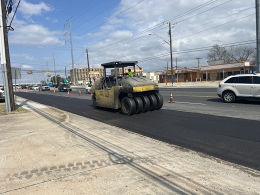 Austin Public Works crews will be working on the road from Morrow Street to Airport Boulevard for the next few weekends. (Photo Courtesy/ Austin Public Works) 