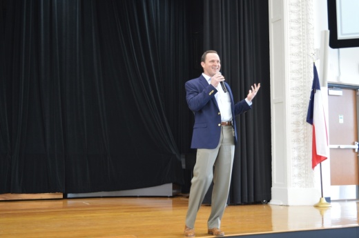 Georgetown ISD Superintendent Dr. Fred Brent held two sessions at the State of the District on March 9.  (Hunter Terrell/Community Impact Newspaper)