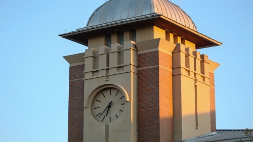 Keller Town Hall clock tower