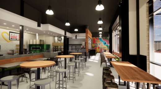 MOD Pizza has reopened at the Boardwalk at Towne Lake with a renovated and expanded space. (Courtesy MOD Pizza)