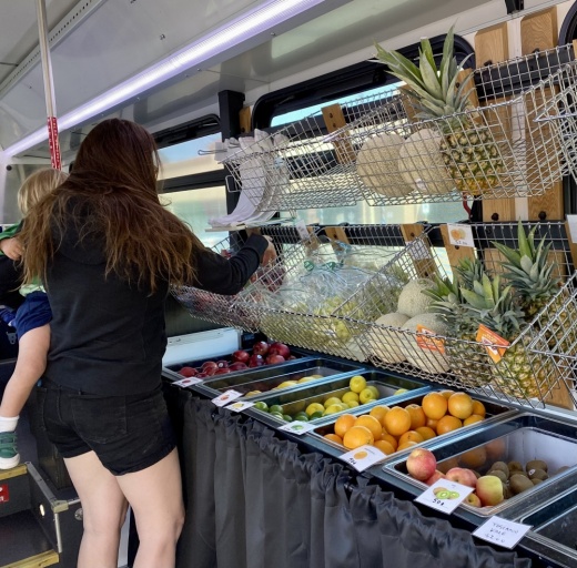Shoppers participated in the mobile market March 8. (Courtesy city of Tempe)