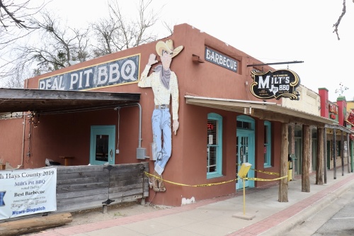 Milt's Pit BBQ, located at 208 W. Center St., Kyle, will relocate to Live Oak by the end of April. (Zara Flores/Community Impact Newspaper)