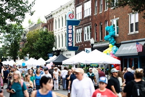 Main Street Festival in downtown Franklin is an annual spring event featuring vendors, live music and other attractions. (Courtesy Daniel C. White)