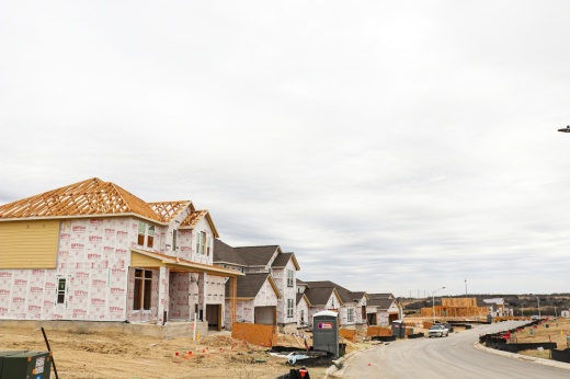 The Turners Crossing subdivision flanks SH 45SW and North Turnersville Road in both Buda and Travis County. (Zara Flores/Community Impact Newspaper)