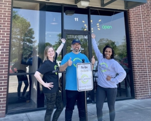 Hype Nutrition plans to celebrate its one-year anniversary on March 18. From left, owners Leesa and Patrick Shanahan run Hype Nutrition with business partner Shana Huff. (Courtesy Hype Nutrition)