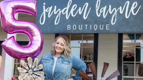 Owner Brittani Johnson will celebrate five years of business for Jayden Layne on April 10. (Photo by AP Photo by Abby Parsons)