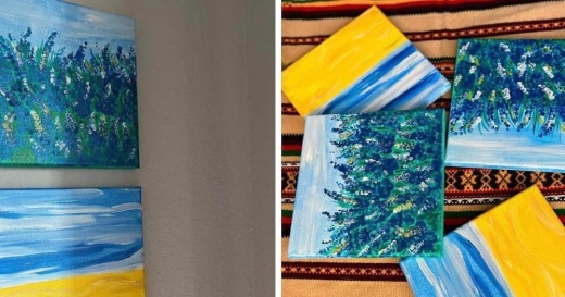 A March 19 fundraiser planned in North San Antonio and designed to benefit residents of war-torn Ukraine will include a fair containing traditional Ukrainian clothes, food and other items as well as a workshop focusing on petrykivka, a Ukrainian style of painting. (Courtesy Ukrainian Society of San Antonio)