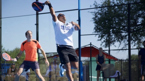 The padel tennis fundraiser will be live streamed on Instagram on Sunday, March 20, at 2 p.m. (Courtesy Lake Travis Padel)
