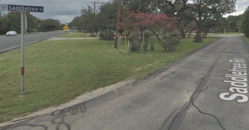 Saddletree Court is one of the roads that Shavano Park is targeting for a major fix as part of the city's $10 million road improvement bond proposal. Shavano Park voters will consider the bond in the May 7 election. (Courtesy Google Streets)