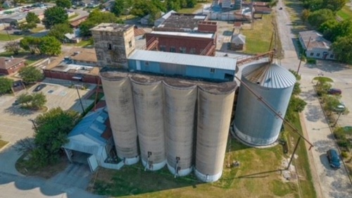 The silo mural project is one element of the revitalization of east McKinney. (Courtesy city of McKinney)