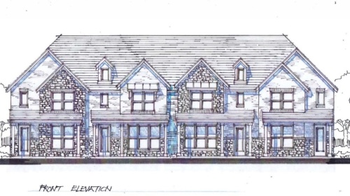 Elevations for the proposed townhomes give an idea of what developers are looking to achieve. (Illustration courtesy city of Frisco)