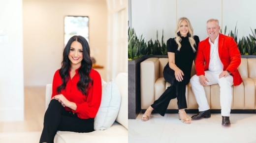 From left, Marjan Wolford, Piper Young and Jerry Mooty Jr. lead the @properties Christie's International Real Estate firm in Dallas. (Courtesy @properties Christie's International Real Estate)