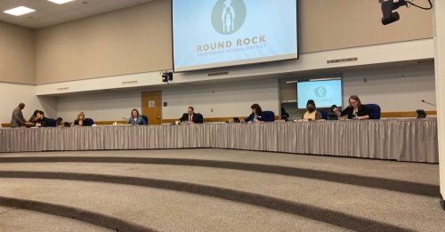 The Round Rock ISD board of trustees voted to reinstate suspended Superintendent Hafedh Azaiez during its March 24 meeting. (Brooke Sjoberg/Community Impact Newspaper)