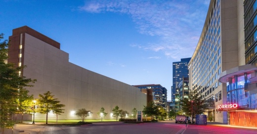 The 35,000-square-foot mural will anchor a new 2.3-acre outdoor community gathering space in Waterway Square. (Courtesy Howard Hughes)