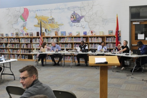 A Franklin Special School District meeting was held the night of March 21 at Moore Elementary School. The board approved a resolution asking the Tennessee Legislature to drop two bills geared to making it easier for charter schools to expand in Tennessee. (Martin Cassidy/Community Impact Newspaper)