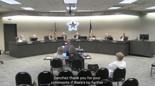 The CCISD board of trustees unanimously approved the six superintendent targets at the March 28 board meeting. (Screenshot courtesy CCISD)