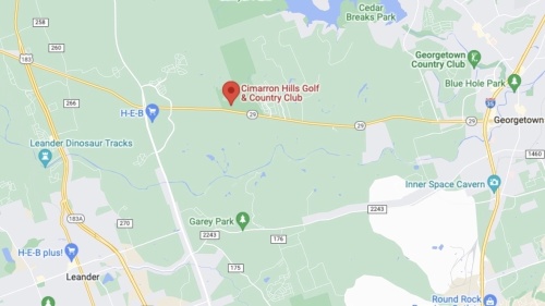 Google map of Cimarron Hills 
