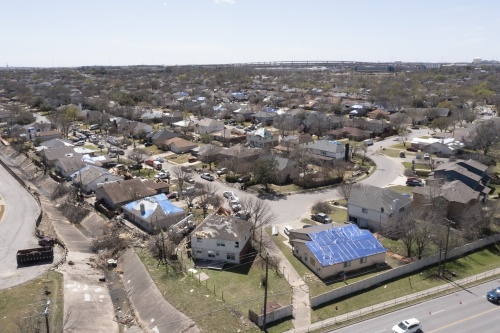 Officials said 680 residential structures in Round Rock took damage from a March 21 tornado. (Courtesy Jefferson Carroll)