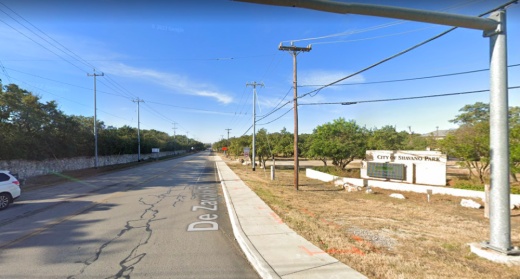 Upgrading DeZavala Road between Northwest Military Highway and Lockhill Selma Road is a priority for the city of Shavano Park, which is seeking federal funds to help fund a proposed multimillion improvement project there. (Courtesy Google Streets)