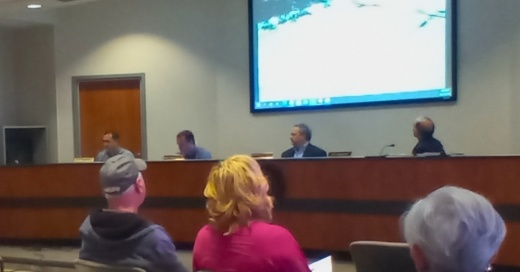 Shavano Park city leaders hosted a March 23 public meeting about the town's proposed $10 million road improvement bond issue. Voters will consider the proposal in the May 7 election. (Edmond Ortiz/Community Impact Newspaper)